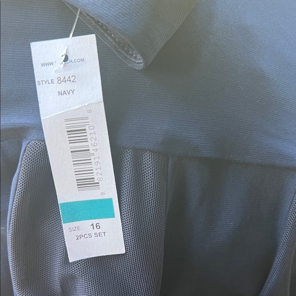 R & M Richards Navy Women's Robe - Picture 7 of 8